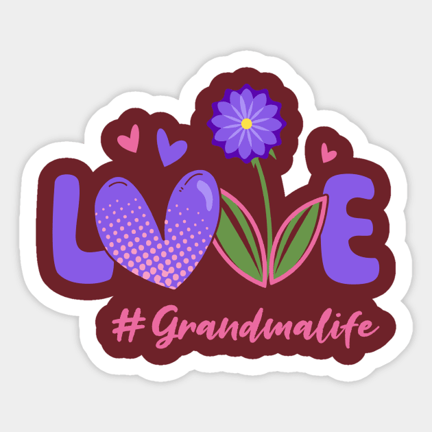 Love Grandma Life Sticker by jonetressie